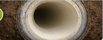 After trenchless sewer repair